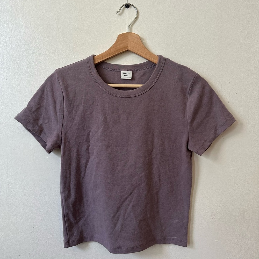 Sunday Best Dusty Purple Short Sleeve Tee